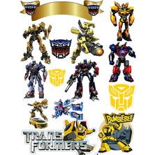 Bsb Trans Formers Sticker Telefon Laptop Notebook Tablet Defter Matara Stiker Etiket ST455