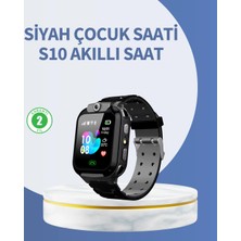 Nevamel® S10 Siyah Akıllı Çocuk Saati Anlık Konum Takibi ve Rota Geçmişi