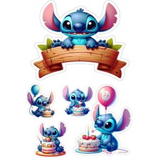 Bsb Lilo ve Stitch Sticker Telefon Laptop Notebook Tablet Defter Matara Stiker Etiket ST904
