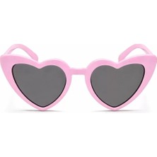 Gray Line Gry Pembe Retro Kalp Gözlük – 80’ler 90’lar Stil Parti Gözlüğü Nel1