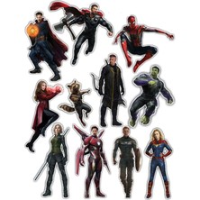Bsb Marvel Sticker Telefon Laptop Notebook Tablet Defter Matara Stiker Etiket ST785