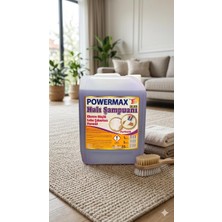 Powermax Elde Yıkama Halı Şampuanı 5 Lt - Bol Köpüklü Leke Sökücü ve Renk Koruyucu Halı Temizleyici