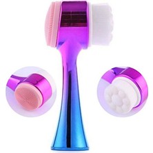 Aesco Buffer® Çift Işlevli Renkli Cilt Yüz Temizleme Fırçası Peeling Masaj Etkili Gözenek Temizleyici Alet