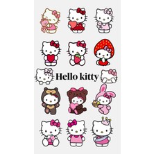 Bsb Hello Kitty Sticker Telefon Laptop Notebook Tablet Defter Matara Stiker Etiket ST704