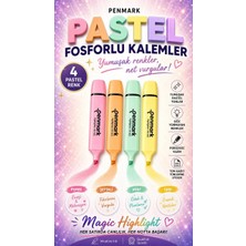 Anı Ofis Kırtasiye Pastel Renkli Fosforlu Kalem Seti 4’lü – Yumuşak Tonlar - Soft Renkler