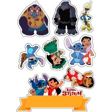 Bsb Lilo ve Stitch Sticker Telefon Laptop Notebook Tablet Defter Matara Stiker Etiket ST981