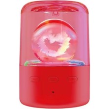 Çeşithane D73 Mini Rgb Bluetooth Hoparlör Tf Kart Destekli Kablosuz-Kırmızı