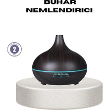 Nevamel 550 ml Ultrasonik Uçucu Yağ Difüzörü 7 Renk LED Işıklı ve Zaman Ayarlı