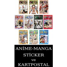 Gerekli Şeyler Yayıncılık One Piece 1-2-3-4-5-6-7-8-9-10 Manga Seti (10 Kitap) / Anime-Manga Sticker ve Kartpostal Hediyeli