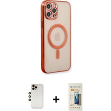 İlk El Grup Pilelistore™ iPhone 12 Pro Kılıf Doruk Minimal - Siyah 6d Mat Seramik Hayalet Nano Ekran Koruyucu + Shine Kamera Lens - Gd