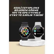 Nevamel Akıllı Saat Çoklu Kordon Seçeneği Amoled Ekran Çok Fonksiyonlu Bluetooth Bağlantılı