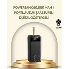 Nevamel Tüm Cihazlarla Uyumlu LED Fenerli 4 Çıkışlı Powerbank