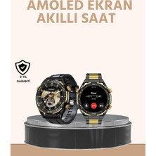 Nevamel® Amoled Ekran Akıllı Saat Uyku Nabız Adım Ölçer Su Geçirmez
