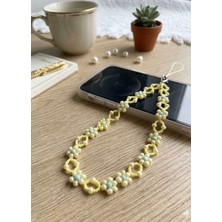 My Balli Store Pastel Papatya Motifli Tasarım Telefon Kordonu - Soft Seri