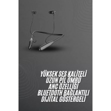 Nevamel® 100 Saat Bluetooth Kulaklık Dijital Göstergeli Anc Özelliği Kablolu