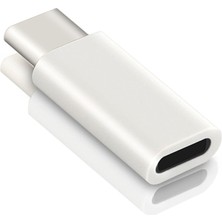 BK Teknoloji Lightning Dişi → USB Type-C Erkek Adaptör – Şarj Dönüştürücü (Data/kulaklık Desteklemez)