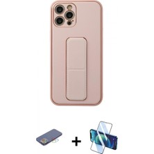 Pileli Store Pilelistore™ iPhone 12 Pro Kılıf Akış Doku - Siyah 3D Antistatik Seramik Nano Ekran Koruyucu + Renkli Kamera Lens Koruma Cam - Mı