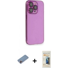 İlk El Grup Pilelistore™ iPhone 13 Pro Max Kılıf Siluet Minimal Özel Seri - Siyah 6d Mat Seramik Hayalet Nano Ekran Koruyucu + Shine Kamera Lens Koruma Cam - Pe