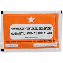 Tek Yıldız 12 - Kumaş Boyası Turuncu 11 Gr