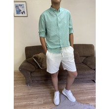 Tuba Toptaş Kaş Dokuma Şort Beyaz Xl