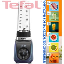 Tefal Pro Blender, Smoothie Hazırlama, Detoks Hazırlama, Buz Kırma, Ultra Sessiz, Kolay ve Kendini Temizleme 1000W Kuzey Mavisi