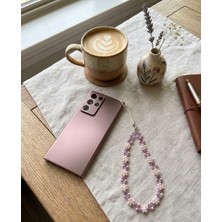 My Balli Store Lavanta Esintisi Boncuklu Telefon Charms - Boho Papatya Zinciri