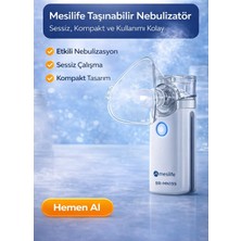 Mesilife Nebulizatör Şarjlı Taşınabilir Mini Buhar Makinesi BR-MN199 Sessiz Cep Tipi I Mesh I Buhar Makinesi