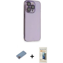 İlk El Grup Pilelistore™ iPhone 13 Pro Max Kılıf Siluet Minimal Özel Seri - Siyah 6d Mat Seramik Hayalet Nano Ekran Koruyucu + Shine Kamera Lens Koruma Cam - Pe