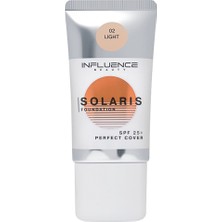 5 Adet Influence Beauty Fondöten Spf 25 Solaris 02 Medium - Protective Foundation With Sun Protection Factor 25