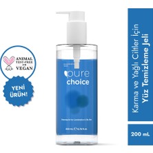 4 Adet Pure Choice Karma ve Yağlı Ciltler Için Yüz Temizleme Jeli 200 ml