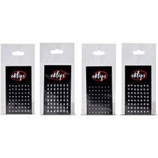 4 Adet Eklips Yüz Taşı (Asortili)