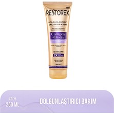 5 Adet Restorex Kolajen & Biotin Dolgunlaştırıcı ve Onarıcı Saç Bakım Kremi 250 ml