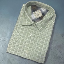 Eren Style Linen Keten Klasik %100 Cotton Kısa Kollu Terletmeyen Gömlek