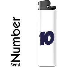 Bar-Pack Number Serisi Tasarım Çakmak Minimal 10 Yazılı Çakmak