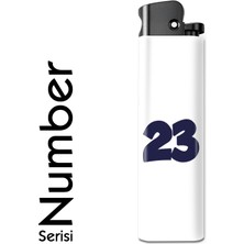 Bar-Pack Number Serisi Tasarım Çakmak Minimal 23 Yazılı Çakmak