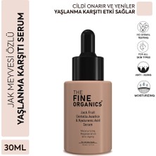 4 Adet The Fine Organics Jak Meyvesi Özlü Centella Asiatica Hyalüronik Asit Onarıcı, Yatıştırıcı ve Nemlendirici Yüz Serumu 30 ml