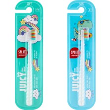 3 Adet Splat Juicy Lab Gümüş Çocuk Diş Fırçası (Asortili)