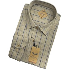 Eren Style Linen Keten Klasik %100 Cotton Uzun Kollu Terletmeyen Gömlek