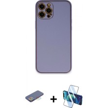 İlk El Grup Pilelistore™ iPhone 12 Pro Kılıf Yadigar Klasik - Siyah 3D Antistatik Seramik Nano Ekran Koruyucu + Renkli Kamera Lens Koruma Cam - Mı