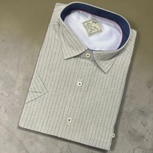 Eren Style Linen Keten Klasik %100 Cotton Kısa Kollu Terletmeyen Gömlek