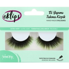 5 Adet Eklips Takma Kirpik Neon Ivy