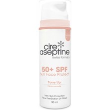 5 Adet Cire Aseptine Ton Dengeleyici Tone Up 50+Spf Yüz Güneş Koruyucu Krem 50 ml