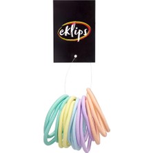 3 Adet Eklips Pastel Renkli Lastik Toka 15'li