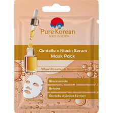 4 Adet Pure Korean Centella x Niacin Serum Yüz Maskesi