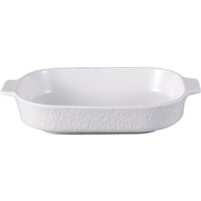 Touch Me Porselen Beyaz Fırın Kabı Dikdörtgen 24 cm 4 Adet
