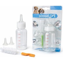 Aesco Sogud Yavru Kedi Köpek Biberonu 50 ml – Evcil Hayvan Süt ve Mama Besleme Şişesi Seti, Ölçekli Mini Tasarım, 2 Yedek Silikon Emzikli, Temizleme Fırçalı, Yeni Doğan ve Yetim Yavru Bakım Aparatı