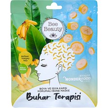5 Adet Bee Beauty Wonder Food Muz Buhar Terapisi Boya ve Isıya Karşı Korumalı Bone Maske