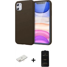 Pileli Store Pilelistore™ iPhone 11 Kılıf Kozmos Yansıma Özel Seri - Siyah 6d Antistatik Mat Seramik Hayalet Nano Ekran Koruyucu + Renkli Kamera Lens Koruma Cam - Yl