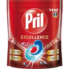 Pril Excellence Bulaşık Kapsülü 22'li 398,2 G 2 Adet