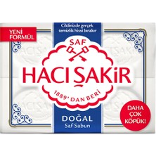Hacı Şakir Doğal Beyaz Sabun 150 gr x 4 Beyaz Renkli Saf Temizlik İçin Özel Formül